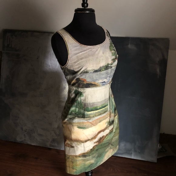 Anthropologie Dresses & Skirts - Anthropologie Watercolor Painting Sheath Dress 6P